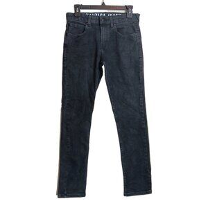 Nautica Skinny Jeans Girls 14 Black Mid Rise Retro 90s Y2K Stretch Denim